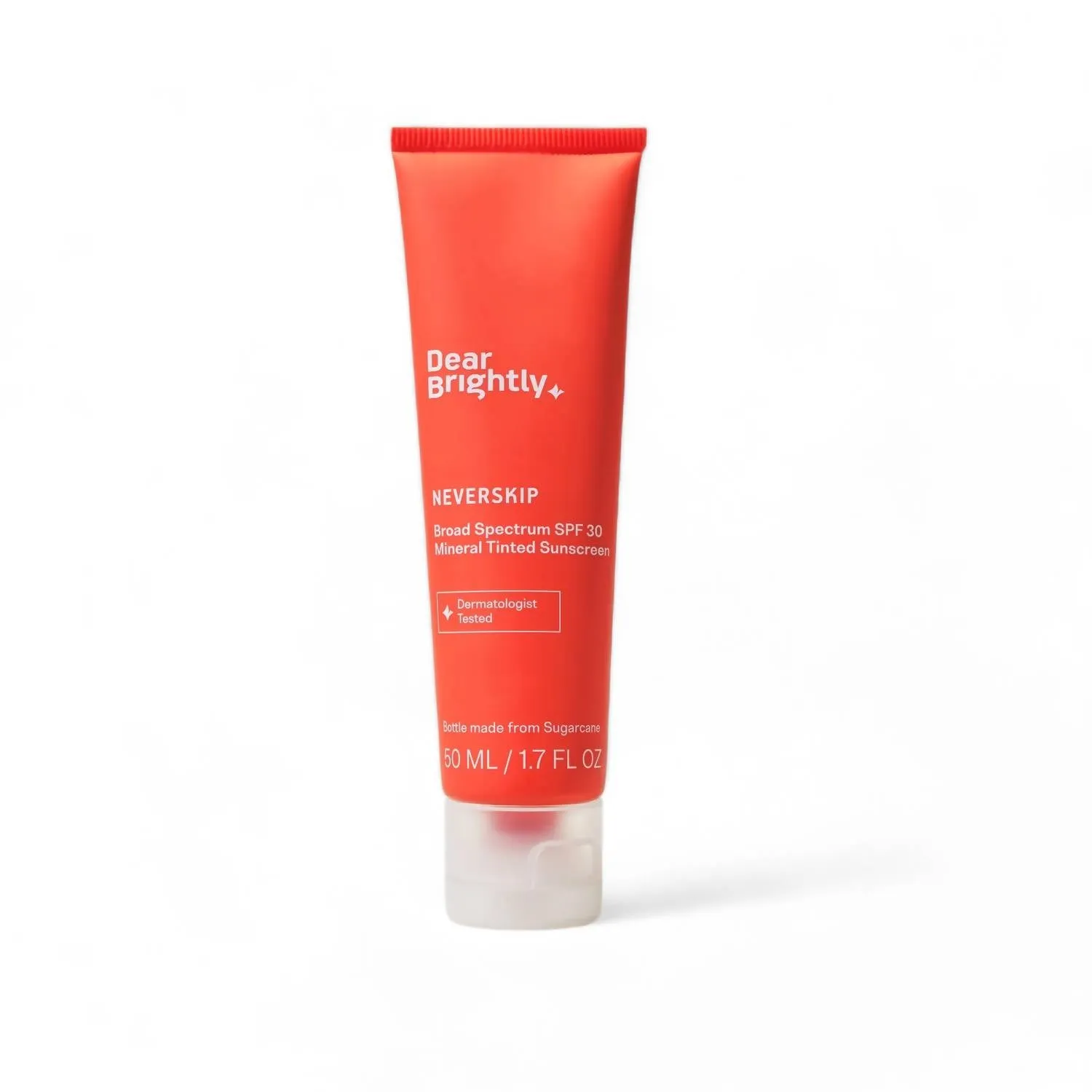 100% Tinted Mineral Sunscreen For Face, Spf Broad Spectrum (Uva & Uvb) In Coral