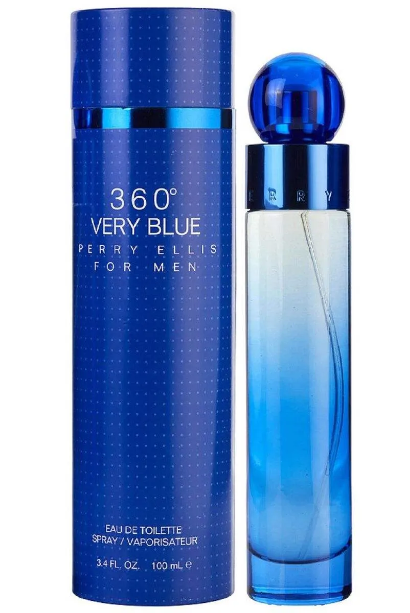 360 Very Blue by Perry Ellis for Men - 3.4 oz EDT Spray