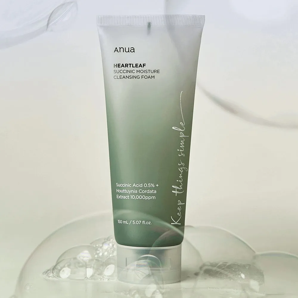 Anua Heartleaf Succinic Moisture Cleansing Foam 150ml