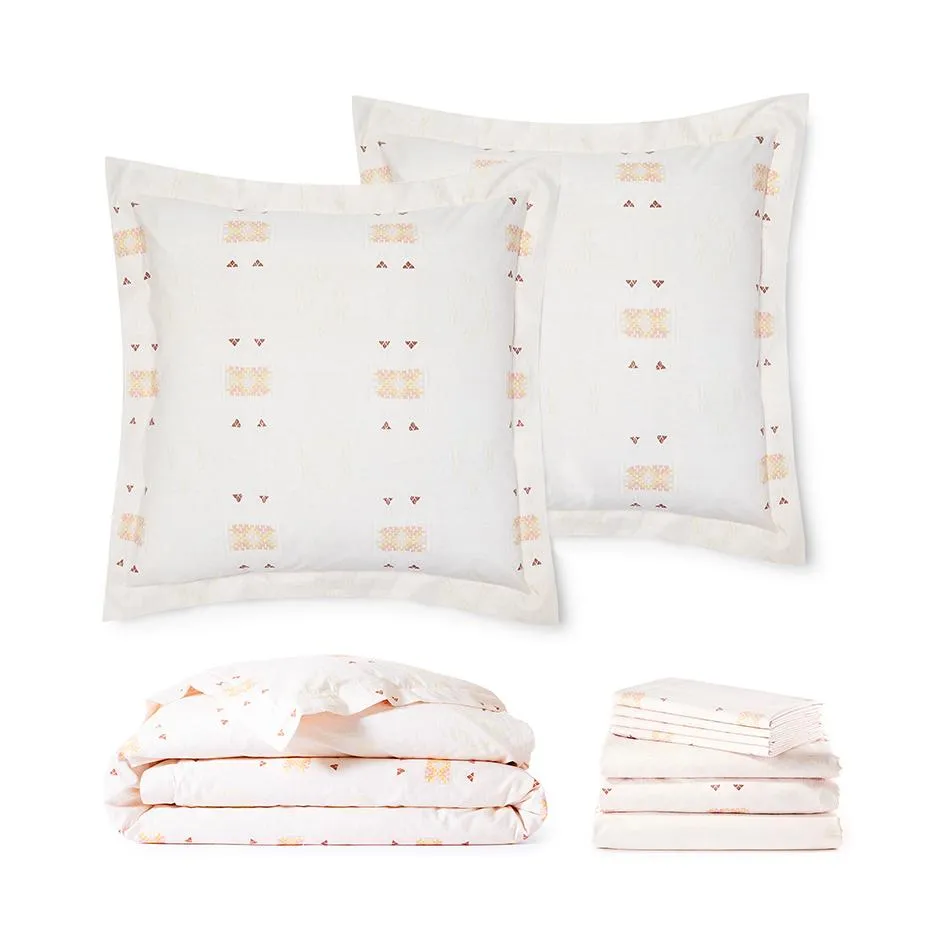 Blush Cactus Silk Bedding Bundle