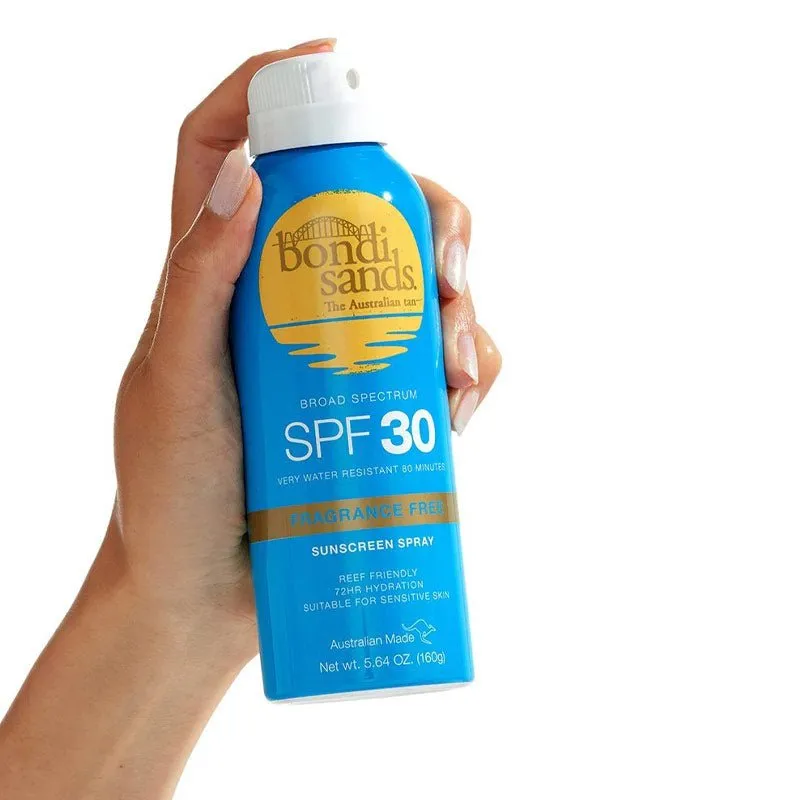 Bondi Sands SPF 30 Fragrance Free 4HR Water Resistant Spray