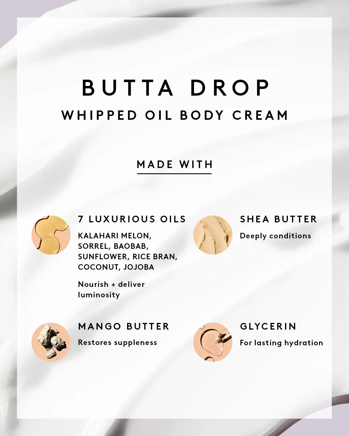 Butta Drop Refill Whipped Oil Body Cream with Tropical Oils   Shea Butter — Fenty Fresh Shimmering