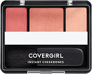 COVERGIRL Instant Cheekbones Contouring Blush Peach Perfection, Palette, .29 Oz, Blush Makeup, Pink Blush, Lightweight, Blendable, Natural Radiance, Sweeps on Evenly