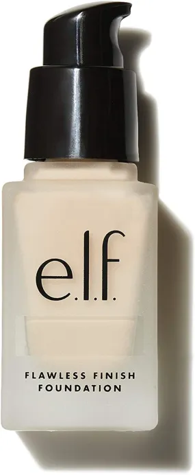 e.l.f. Flawless Finish Foundation, Lightweight & Medium Coverage, Semi-Matte Finish, Pearl, 0.68 Fl Oz (20Ml)