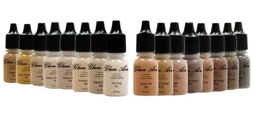 Glam Air Airbrush M7 Warm Golden Beige Matte Foundation Water-based Makeup (993) (Ideal for normal to oily skin)