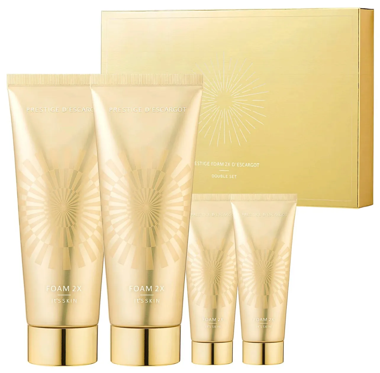 IT’S SKIN Prestige Foam 2X Descargot Double Set بكج غسولات البشرة من اتس سكن