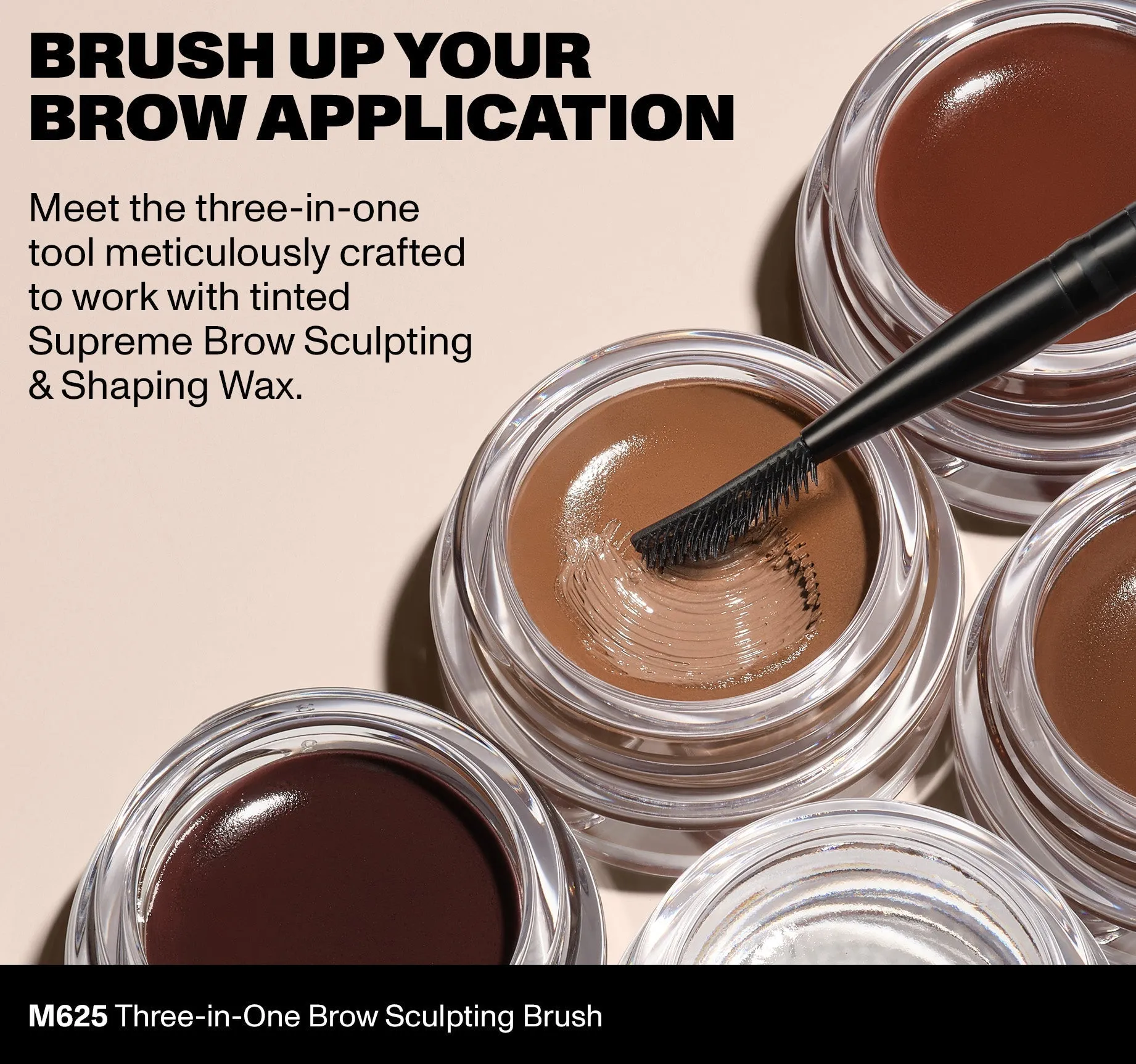 M625 Three-In-One Brow Sculpting Brush