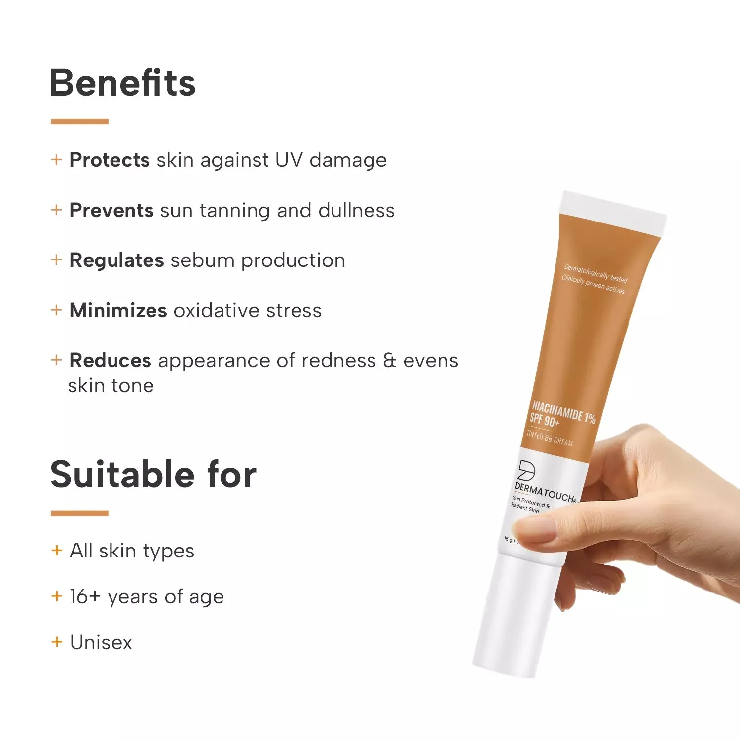 Niacinamide 1% SPF 90  PA    Tinted BB Cream