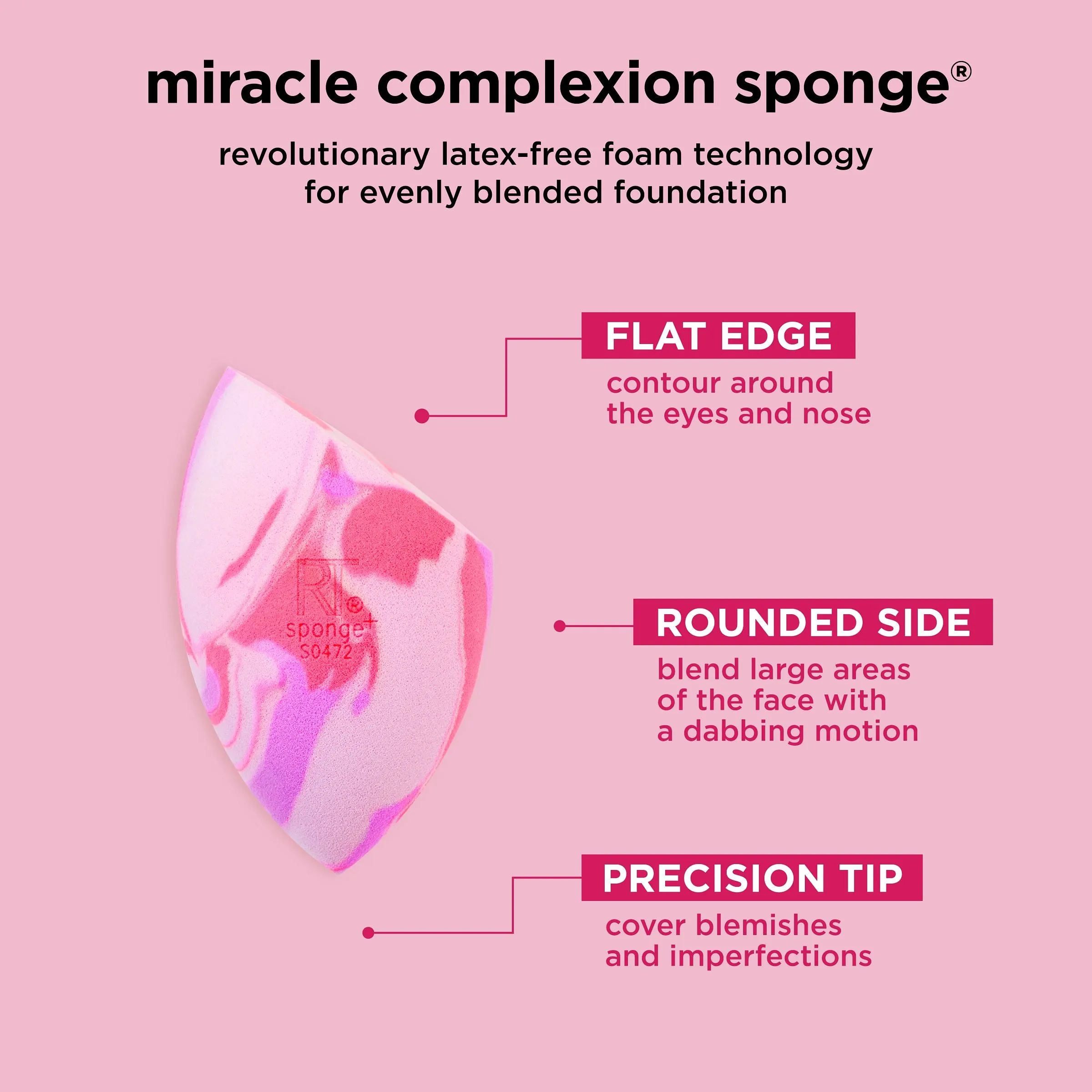 Pink Swirl Miracle Complexion Sponge