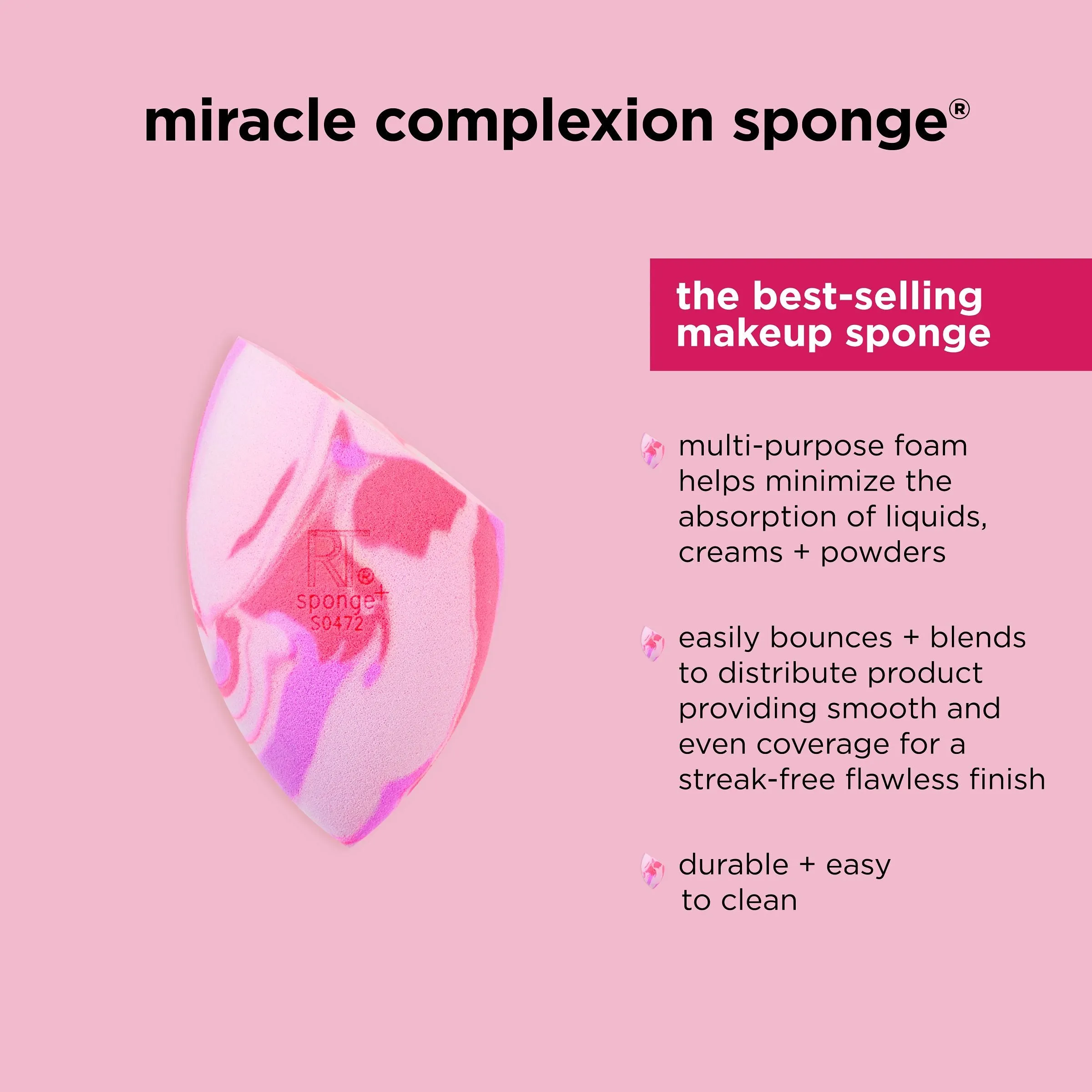 Pink Swirl Miracle Complexion Sponge