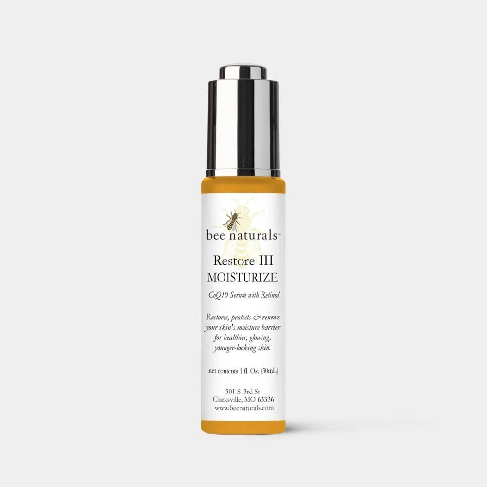 Restore III – Moisturize CoQ-10 Serum with Retinol | Anti-Aging, Firming & Hydrating Serum | Vitamin C, E, & Natural Oils | 1 fl oz