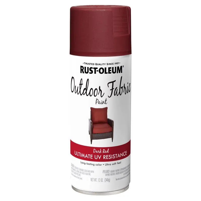 Rust-Oleum Flat Dark Red Fabric Spray Paint 12 oz