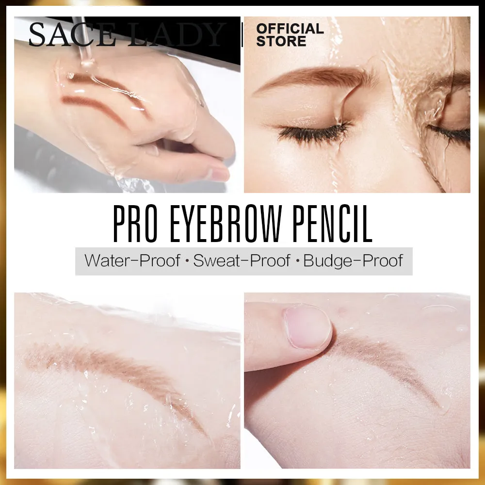 SACE LADY Waterproof Eyebrow Pencil – Long-Lasting, Natural Finish, Sweat-proof Brow Definer