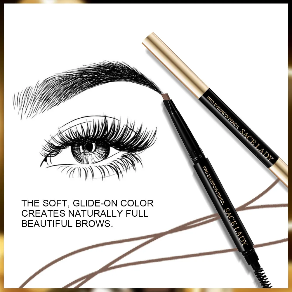 SACE LADY Waterproof Eyebrow Pencil – Long-Lasting, Natural Finish, Sweat-proof Brow Definer