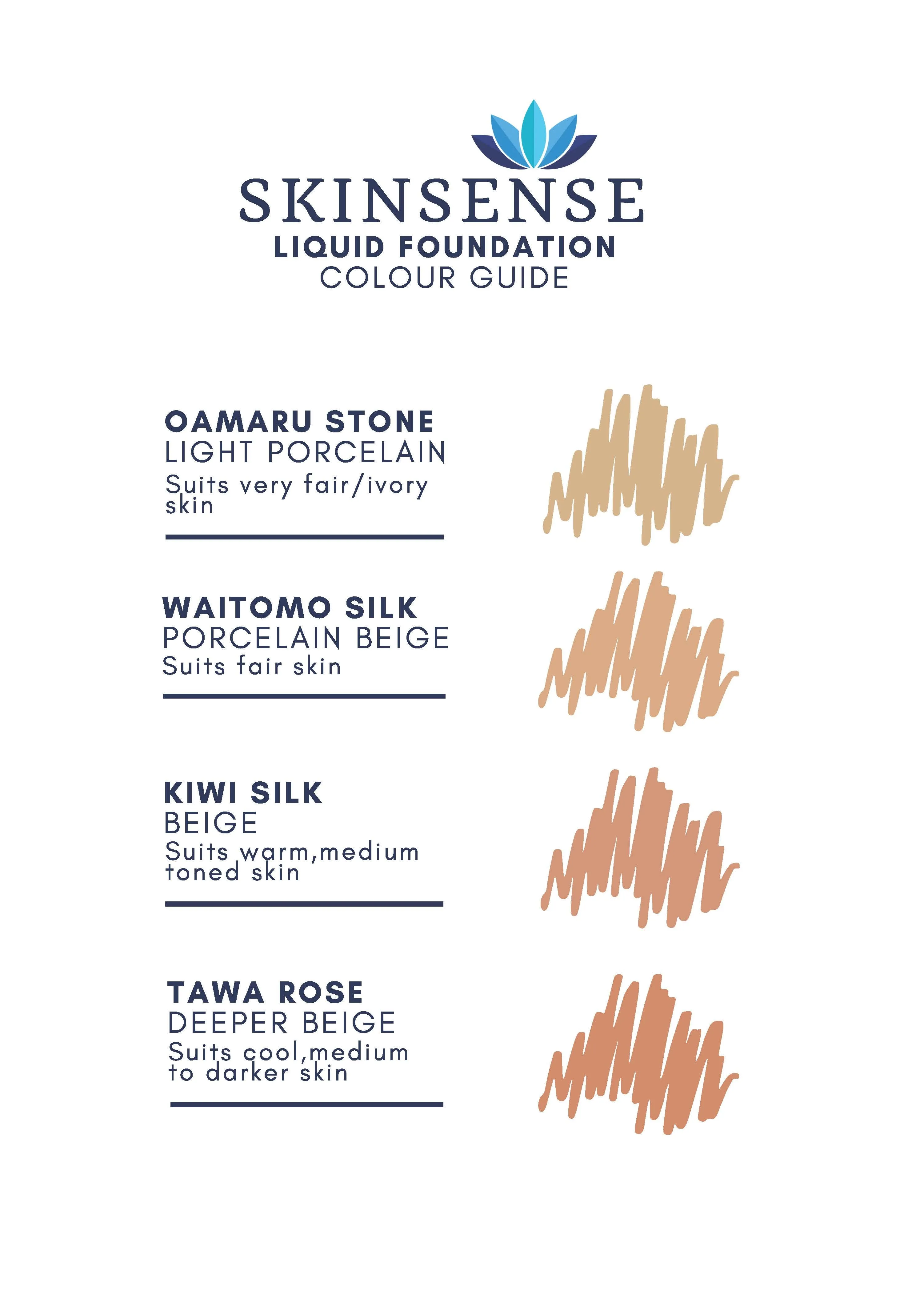 Skinsense Foundation (20ml) - Oamaru Stone (ivory, cool skin tone)