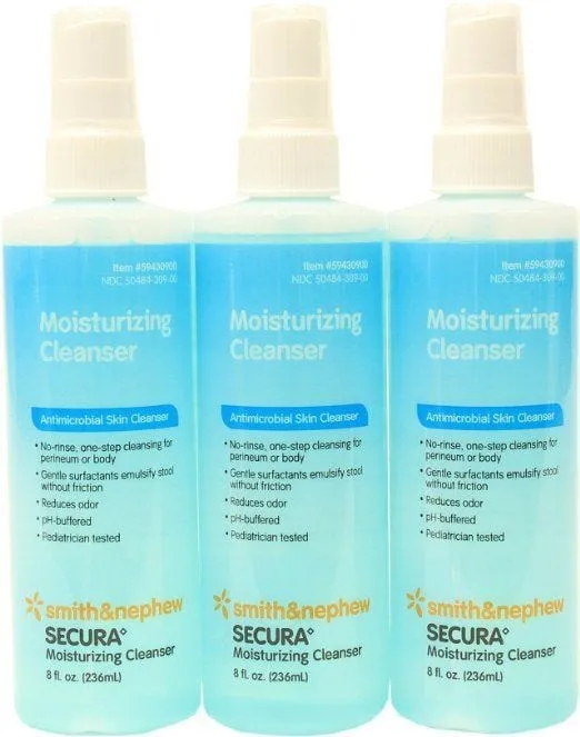 Smith & Nephew Secura Moisturizing Antimicrobial Skin Cleanser: 4 oz, 1 Count