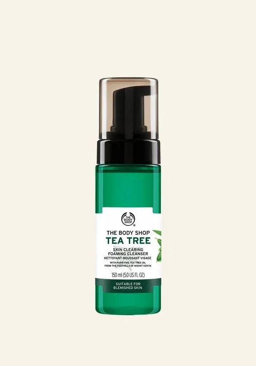 THE BODY SHOP Tea Tree Skin Clearing Foaming Cleanser غسول الشاي الاخضر