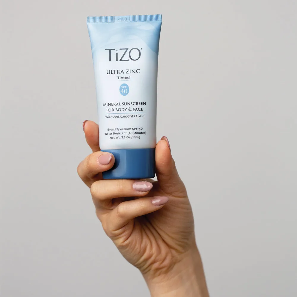 TIZO Ultra Zinc Tinted | Non Tinted Mineral Sunscreen For Face & Body